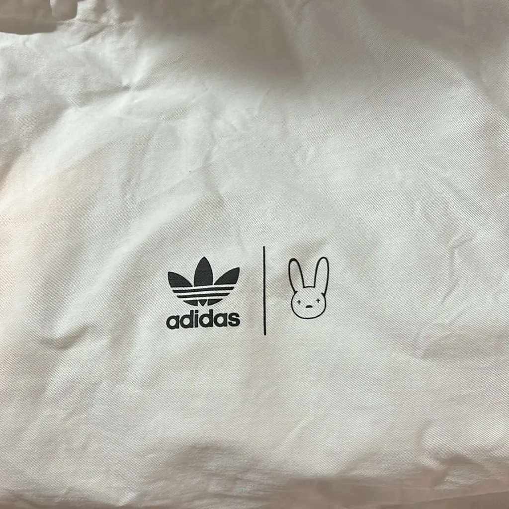 Adidas Pink Sneakers with White Stripes and Adidas drawstring dust bag - Image 8