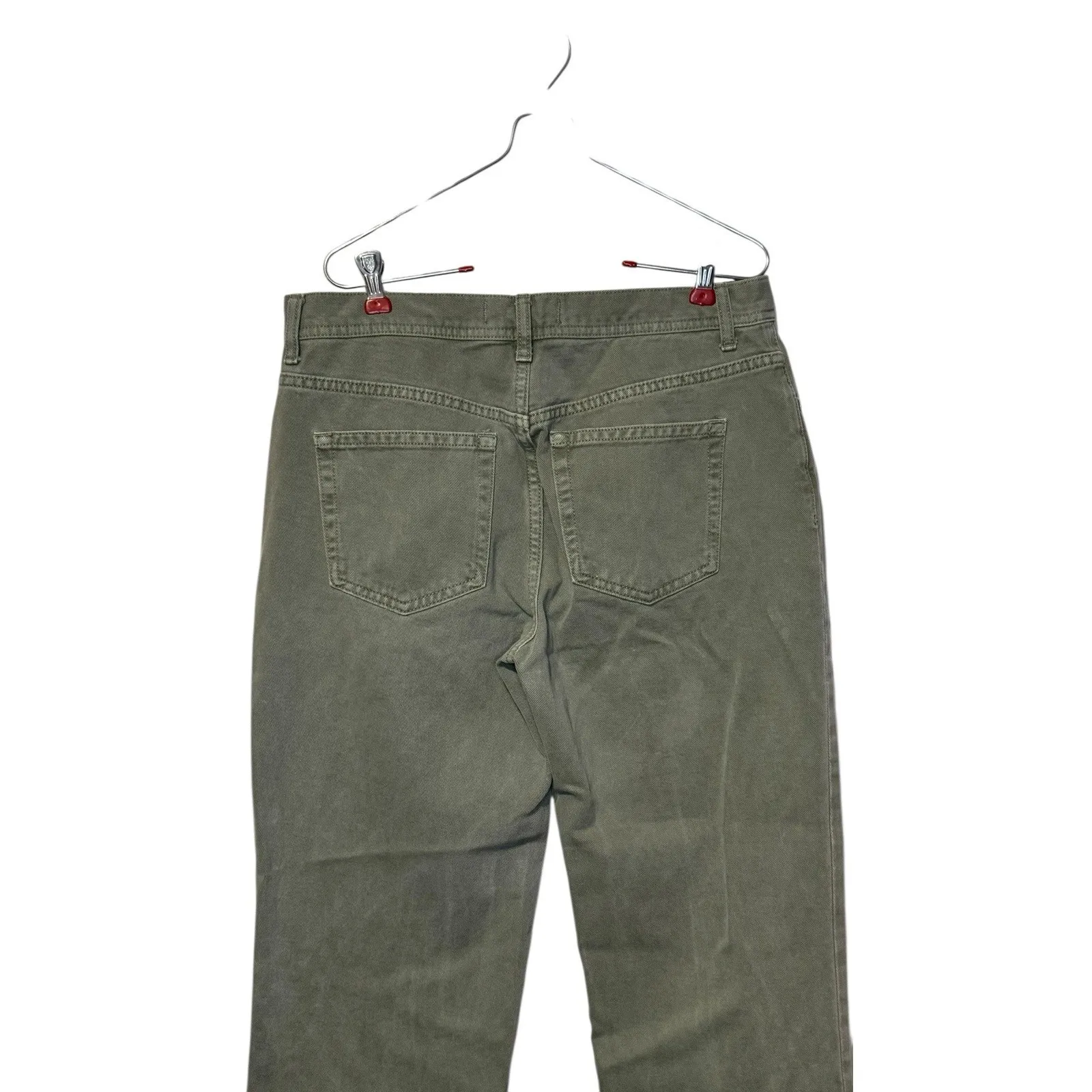 Free People Womens Jeans Y2k Maggie Button Fly Distressed Straight Frayed Hem 28 - Image 9