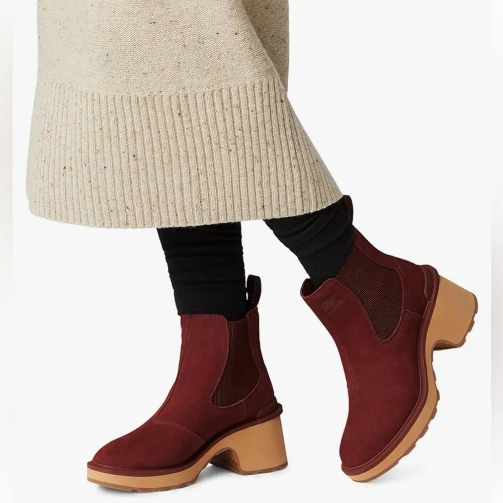 Sorel Women's Hi-Line Heel Chelsea Boots US9.5 Spice, Tawny Buff $190 - Image 9