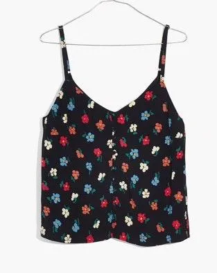 Madewell NWT  BUTTON-DOWN CAMI IN PRESSED FLOWERS - Image 3