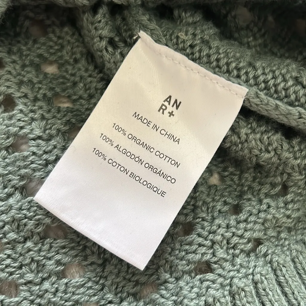 Alp n Rock Kinna Open Knit Sweater Eucalyptus Size M - Image 10