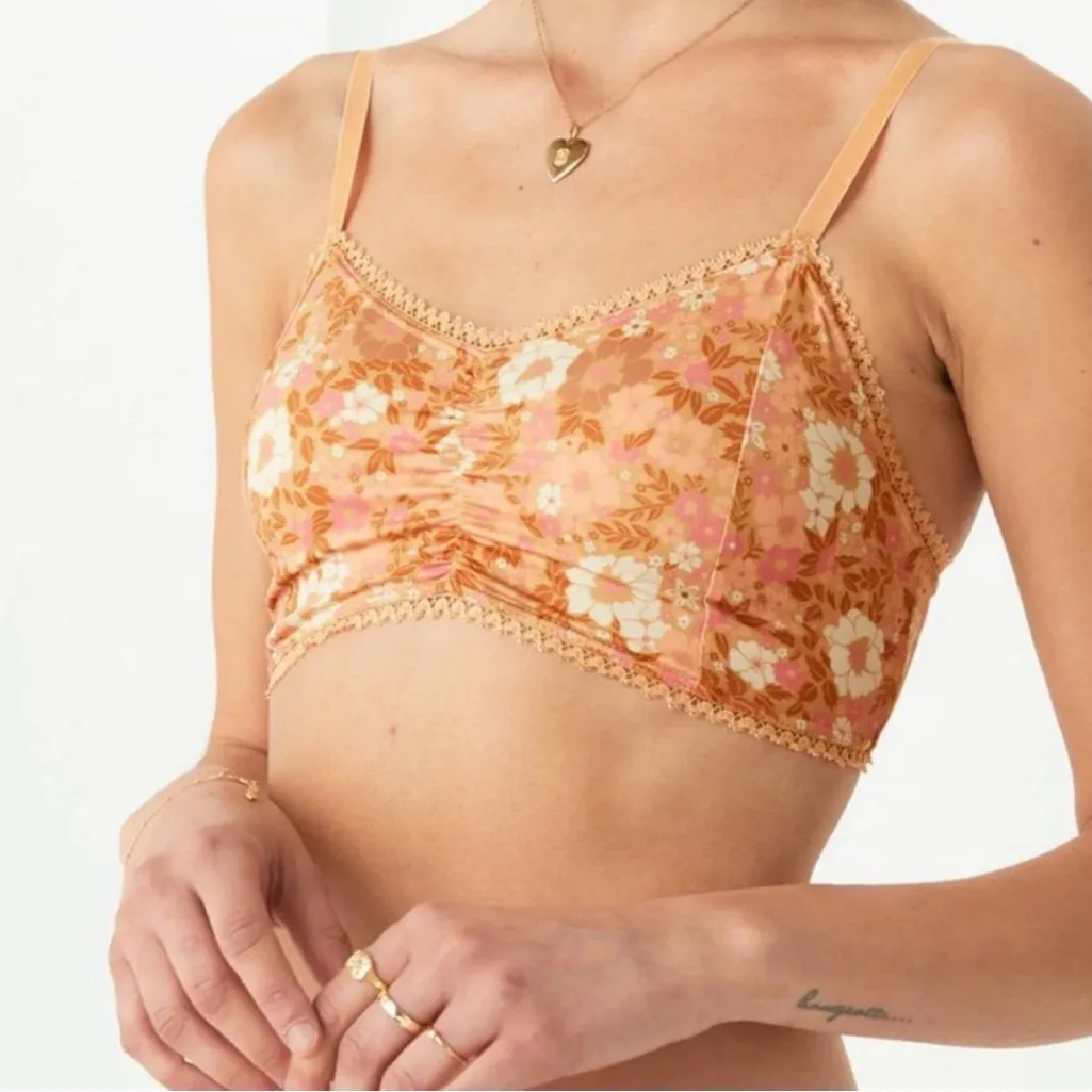 Spell Anne Bralette Peach NWT size‎ large Orange - Image 2