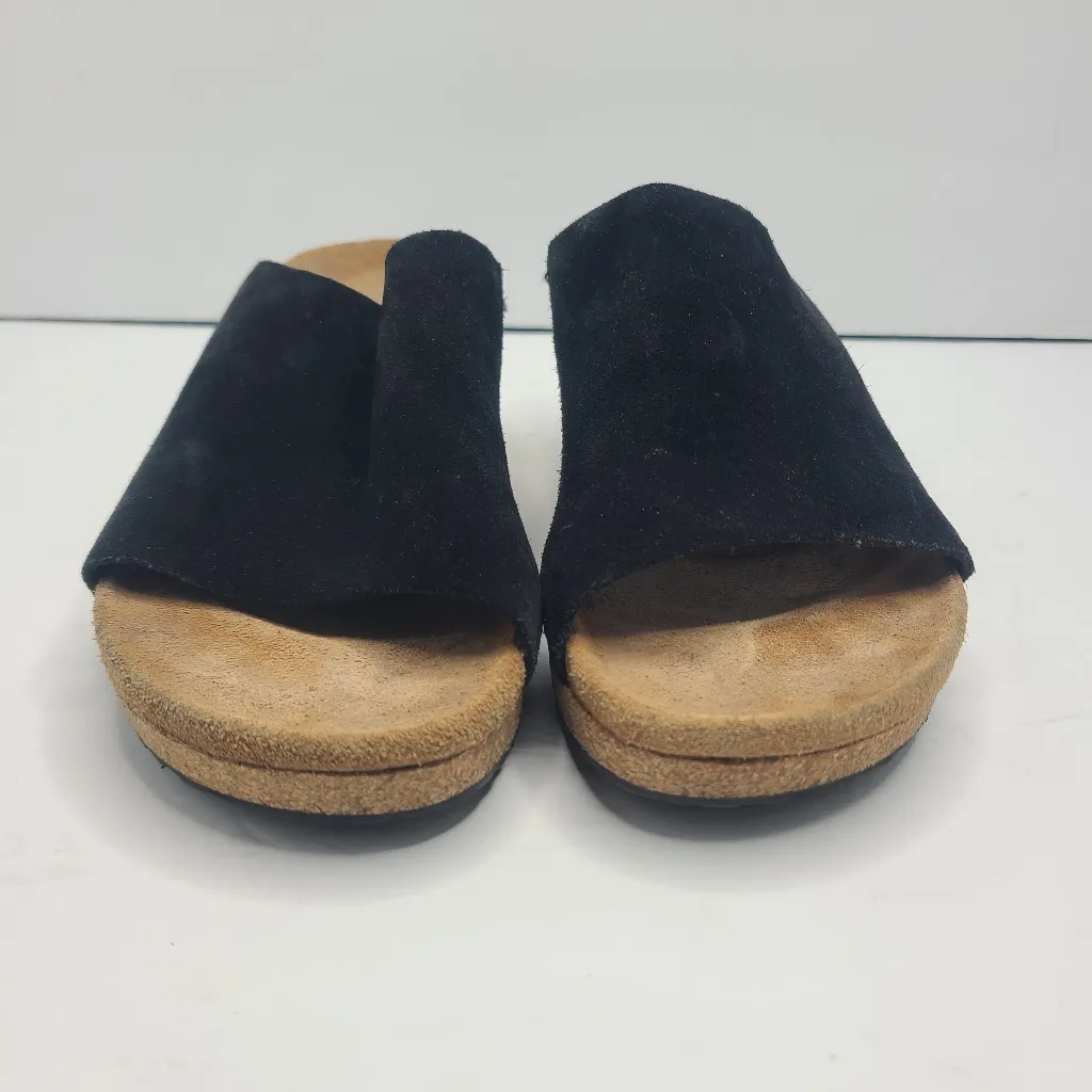 Birkenstock Papillon Namica Slide Black Suede Wedge Size EU‎ 40 - Image 4
