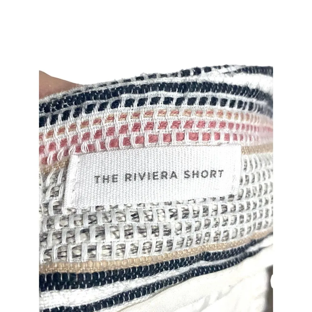 Ann Taylor Loft The Riviera Short Linen Cotton Blend Striped Textured Womens 2 - Image 6