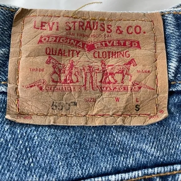 Vintage Levi’s 550 Relaxed Fit Tapered‎ Leg Jeans Size 12 s - Image 5