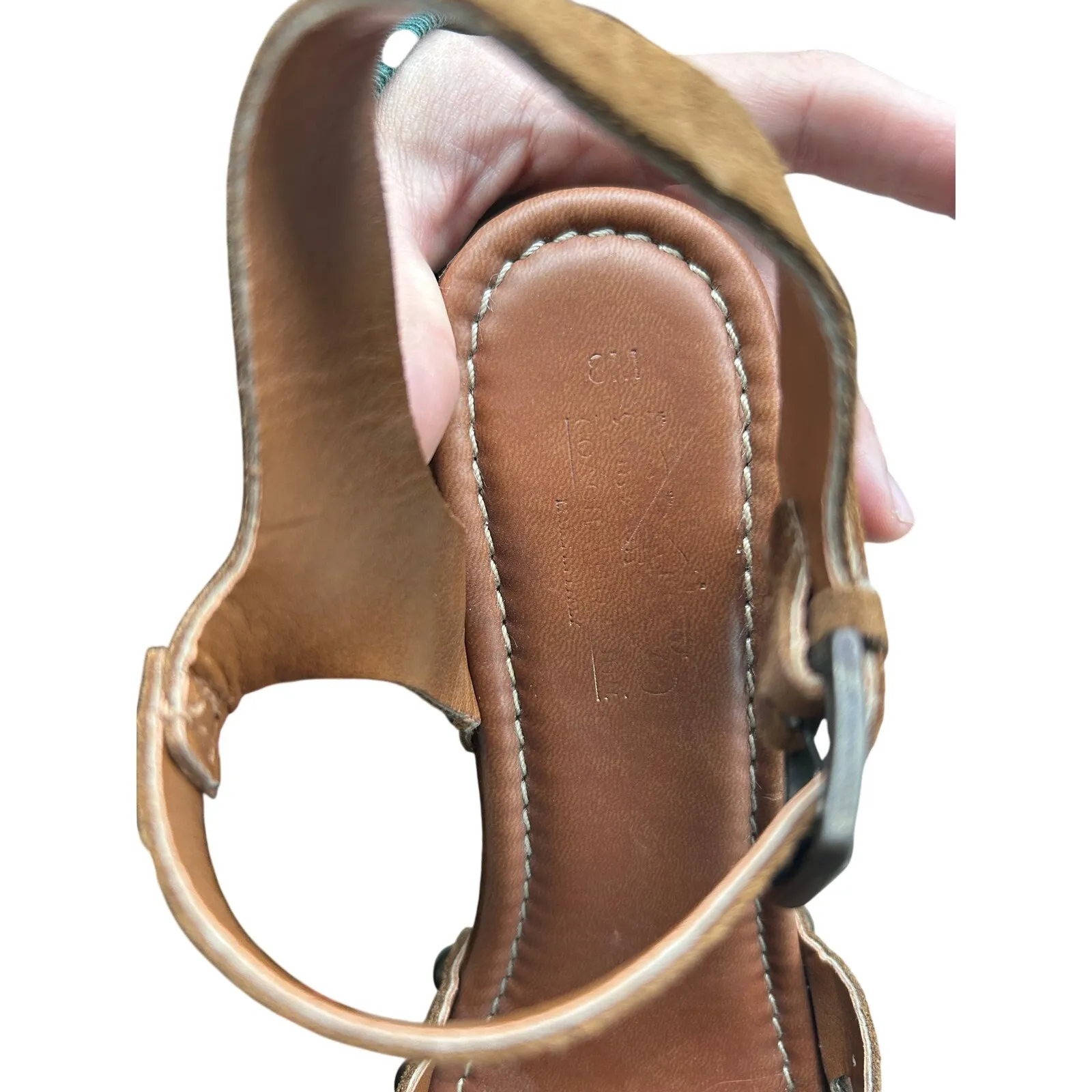 Coach platform shoes cognac leather size 8 - Image 7