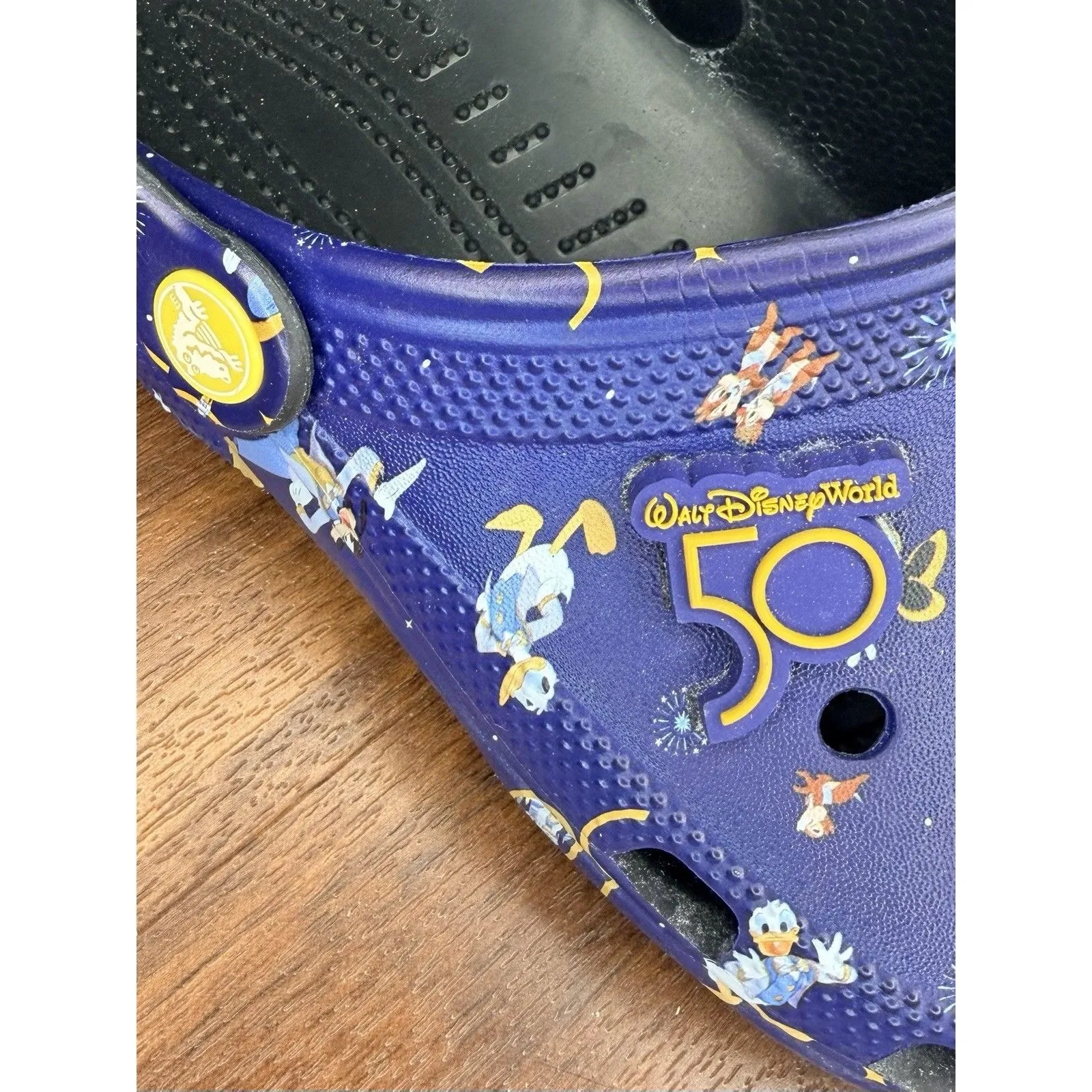 Disneyworld 50th Anniversary Clogs Size Mens 6/Womens 8 EUC!! Blue - Image 2
