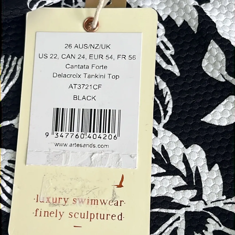 Artesands Cantana Forte Delacroix Tankini top, 22+, multi fit cup D - Image 5