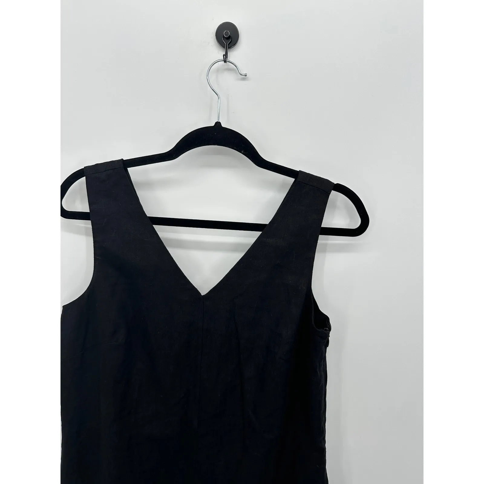 Ophelia Rose Black Dress Size S NWT Linen Blend Shift Mini Casual Minimal - Image 4