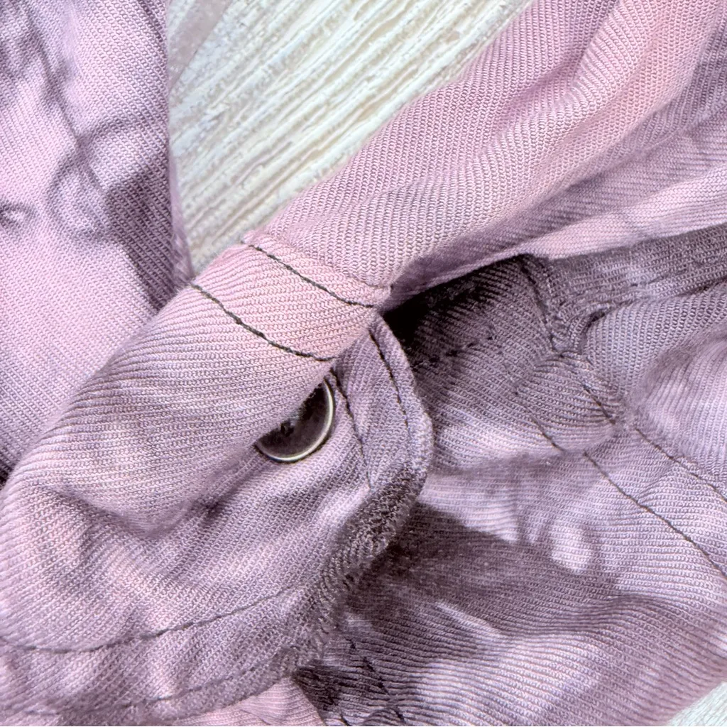 Rock and republic tie dye button front long sleeve shirt w/ cut out shoulders sm - Image 5