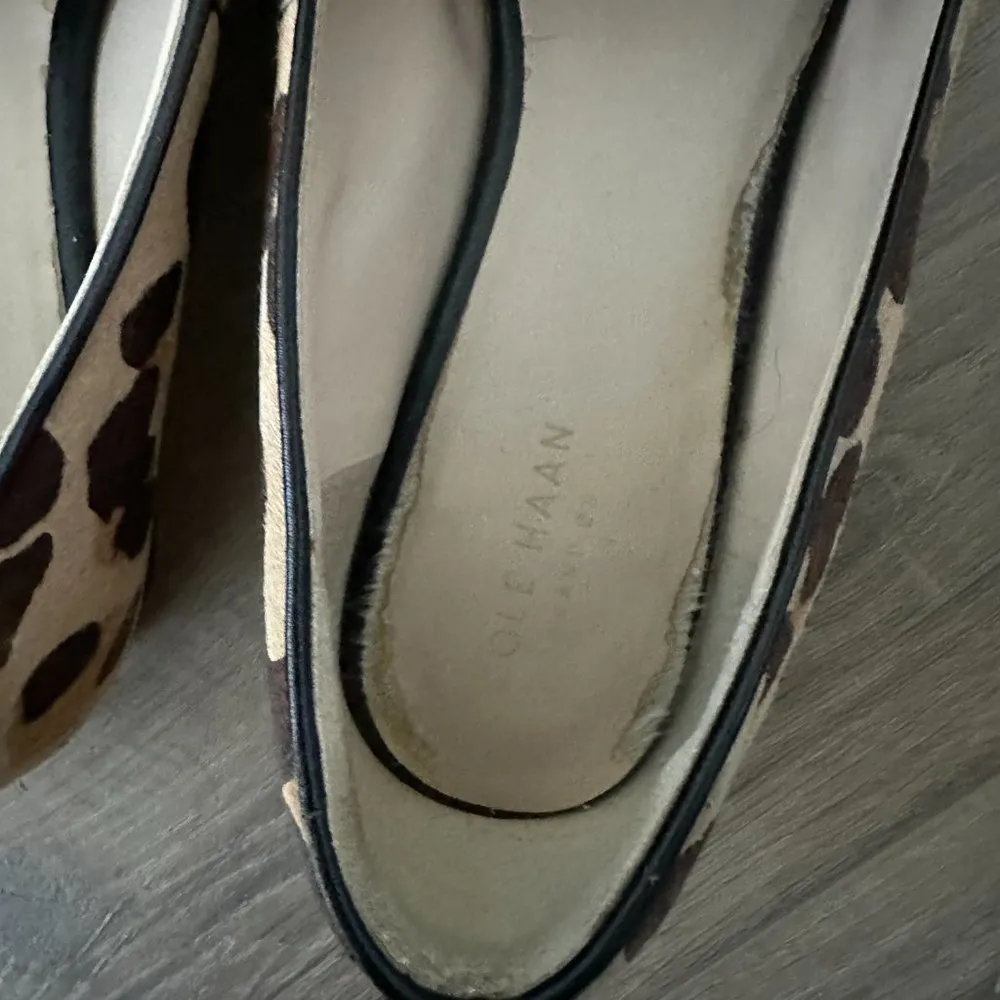 Cole Haan Women's Dellora Skimmer Flat in Ocelot Hair Calf Print - Image 4