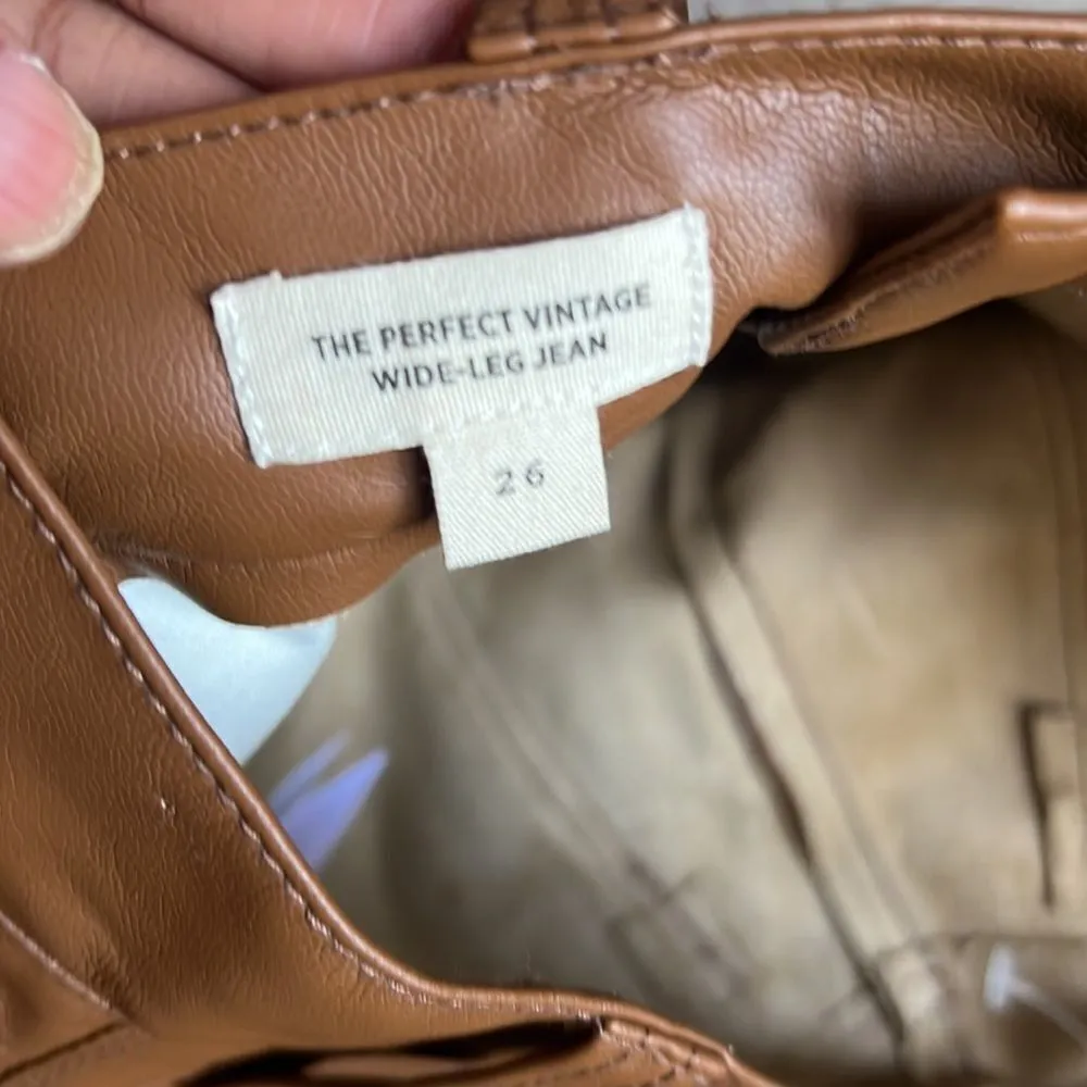 NEW madewell The Perfect Vintage Wide-Leg Pant: Faux Leather Edition - Image 14