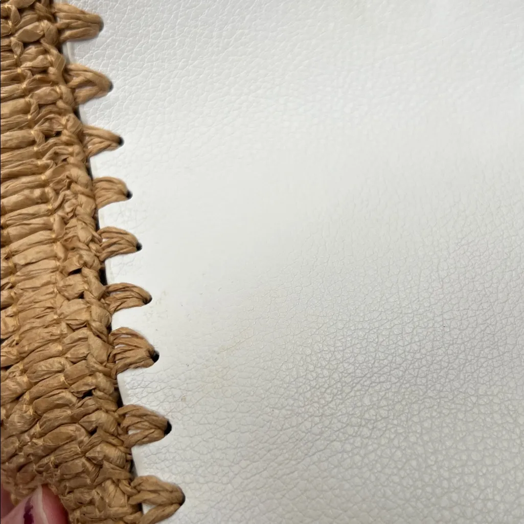 Zara White Crossbody Circle Handle Bag Boho - Image 10