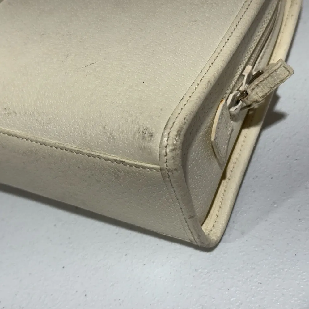 GUCCI Jackie Handbag Tote 002 1071 Silver Hardware Leather White 1669 - Image 11