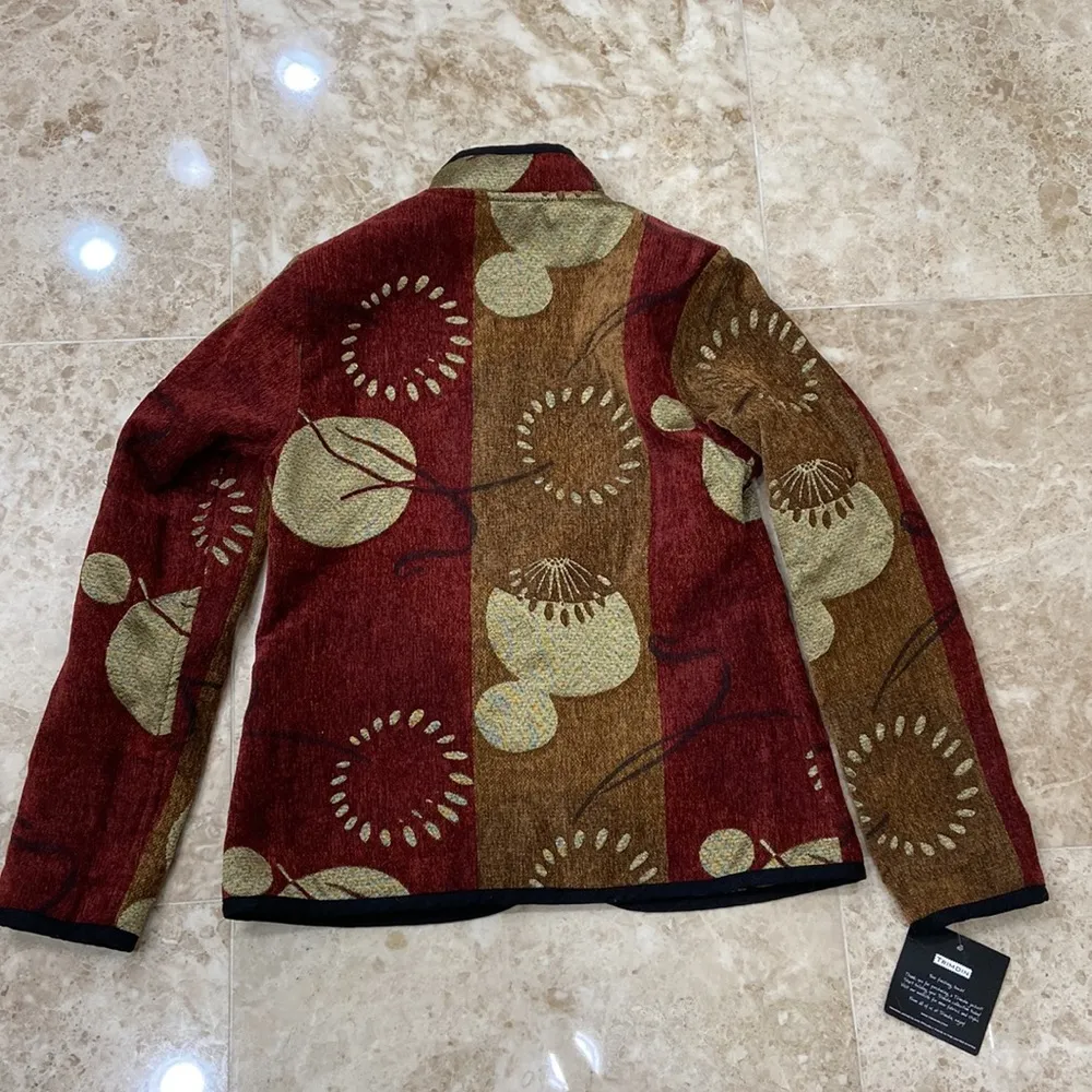 🎁NWT. Trimdin Lily Pad Collection Autumn Reversible Jacket.XS Multiple - Image 7