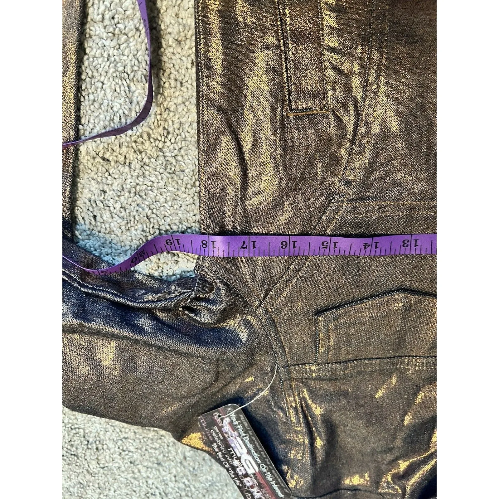 Vintage Y2K FUBU Metallic Brown Pants 7/8 And Matching Jacket 9/10‎ NWT Size M - Image 13