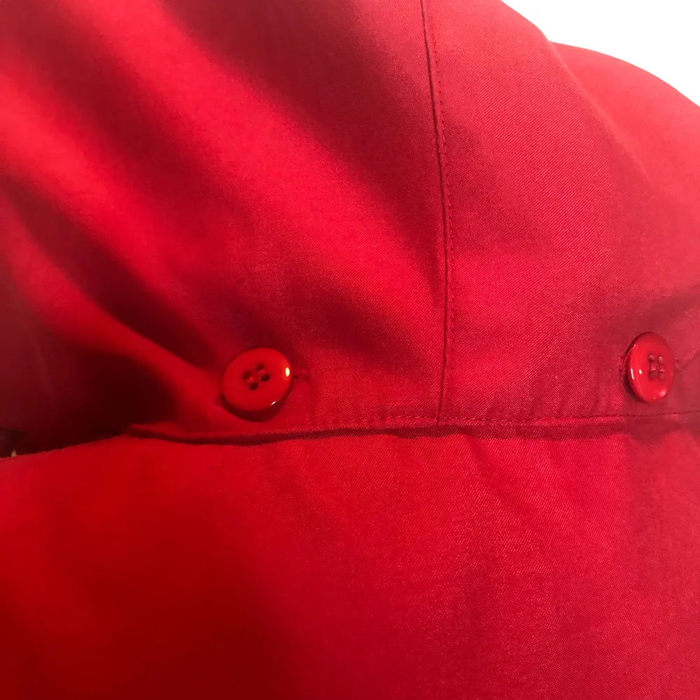 Vintage Norm Thompson Red Button Down Jacket - Image 6