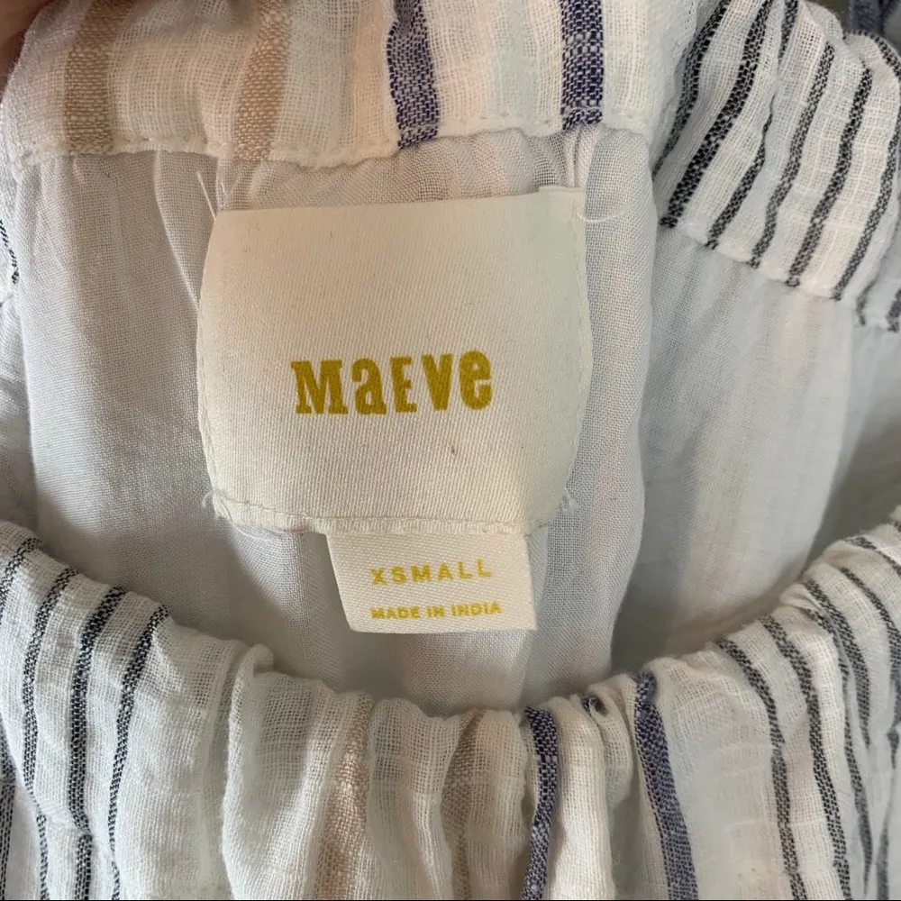 Maeve Miller Yarn Dyed Swing Dress XS - Image 7