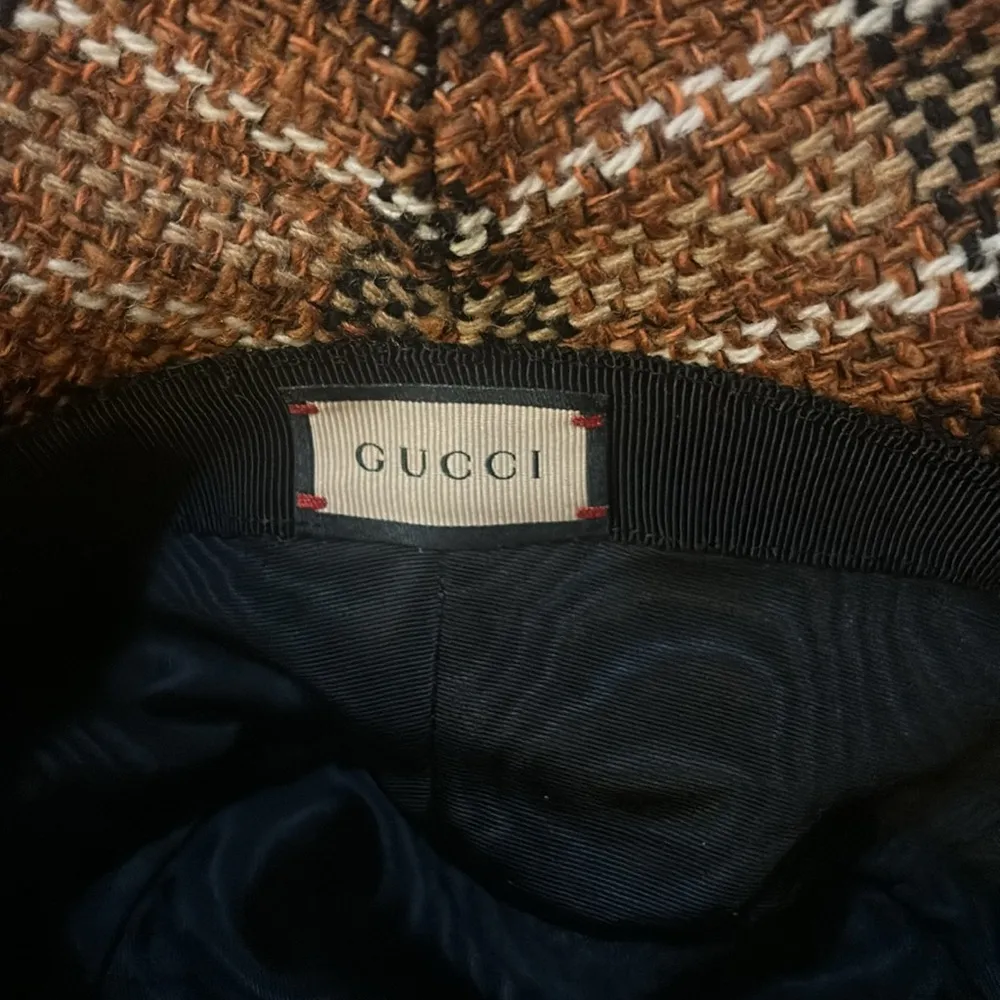 GUCCI Tartan Tweed Bucket Hat size M - Image 6