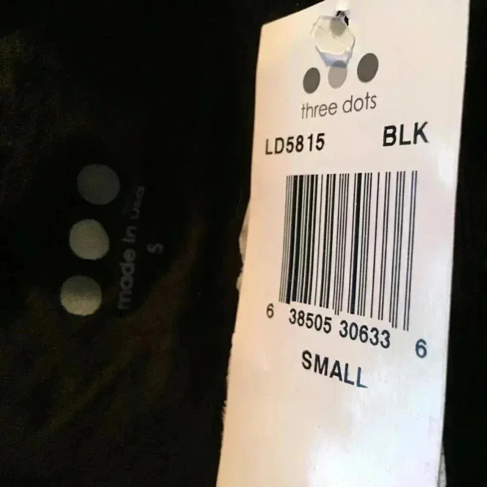 THREE DOTS Black Long Sleeve Cold Shoulder Sheath Dress SMALL - Image 9