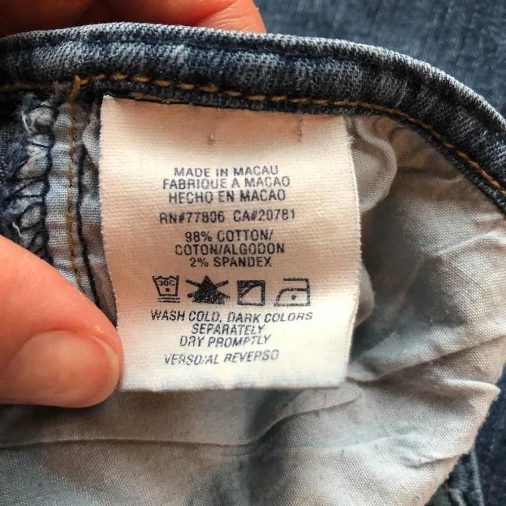 Tommy Hilfiger jeans blue size 5 Denim luy-luy streetwear Y2K vintage - Image 7