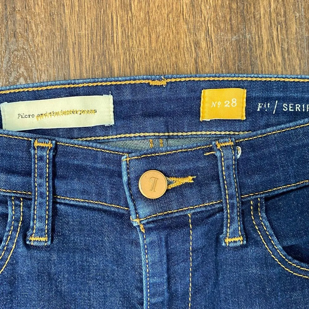 Anthropologie Pilcro and the Letterpress Serif Queen Bee Skinny Jeans Size 28 6 - Image 4