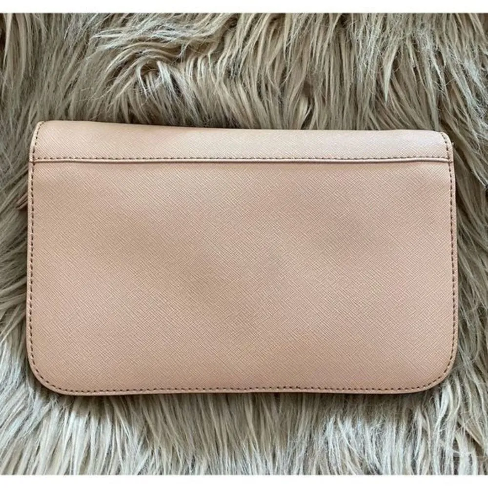 DKNY  Leather‎ Clutch in Blush Pink - Image 3