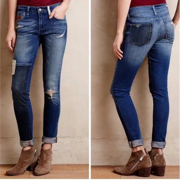 PILCRO and the Letterpress | Anthropologie | Stet Distressed Ankle Jeans - Image 2