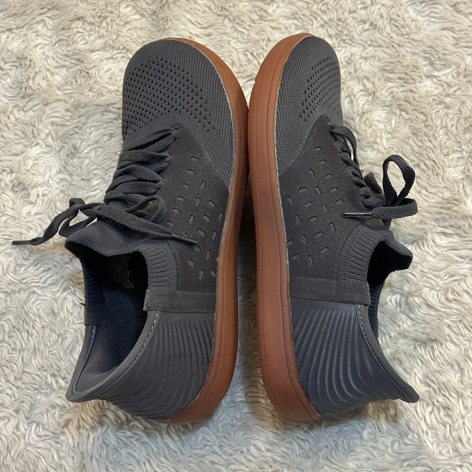 Whitin Womens 39 Charcoal Grey Barefoot Sneakers Zero Drop Sole Minimalist Style Gray Size 7 - Image 3