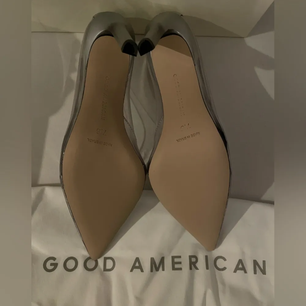 NIB Good American Clear Cinderella Heels Pumps 7.5 Box,Dust Bags Included - Image 11