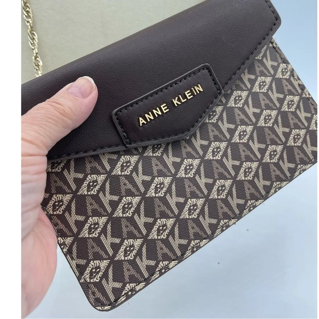 Anne Klein  logo envelope shoulder bag clutch - Image 3