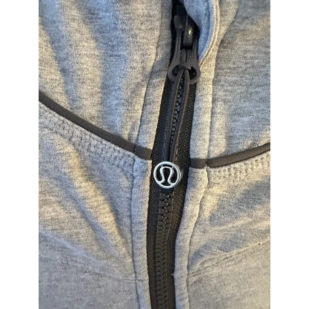 LULULEMON LIVE SIMPLY HOODIE HOODY JACKET II HEATHERED MEDIUM GREY SIZE 4 - Image 5