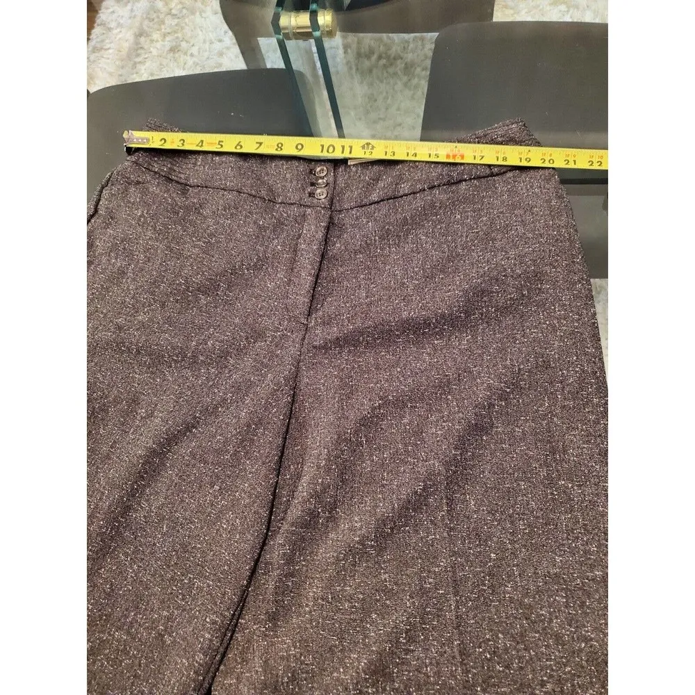 Cato Women Black Polyester Zipper Natural Waist Wide Legs Classic Pant Size 20W - Image 10