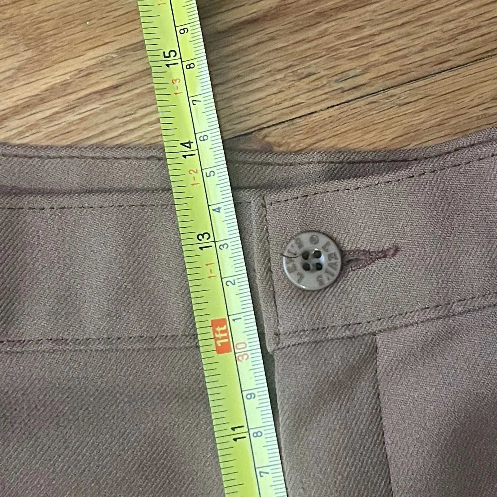 LEVI STRAUSS & CO. Vintage 1970s Women’s Pants Size 18 Brown Bend Over 70s Retro - Image 10
