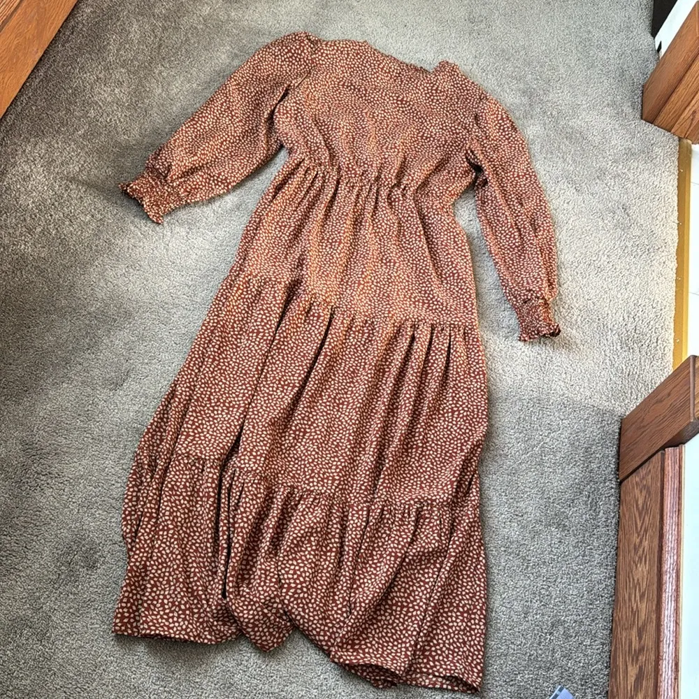 Pretty Garden Maxi Chiffon Dress SIZE M Size M - Image 6