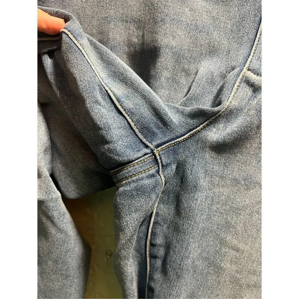 Seven7 Woman’s Pull On Blue Jeans Size 16W - Image 5