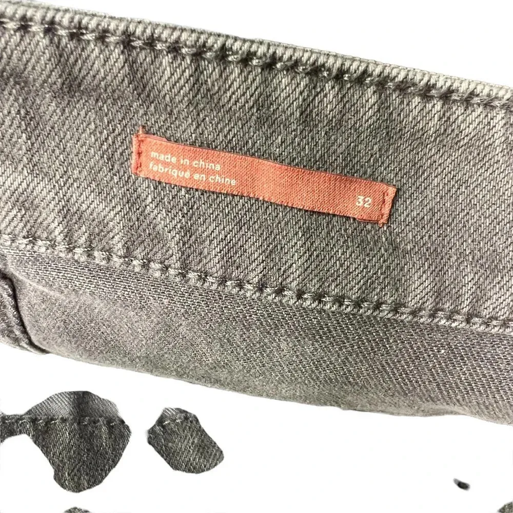 Anthropologie‎ Pilcro Borrowed Boyfriend Jeans Denim Distressed Gray Size 32 - Image 12