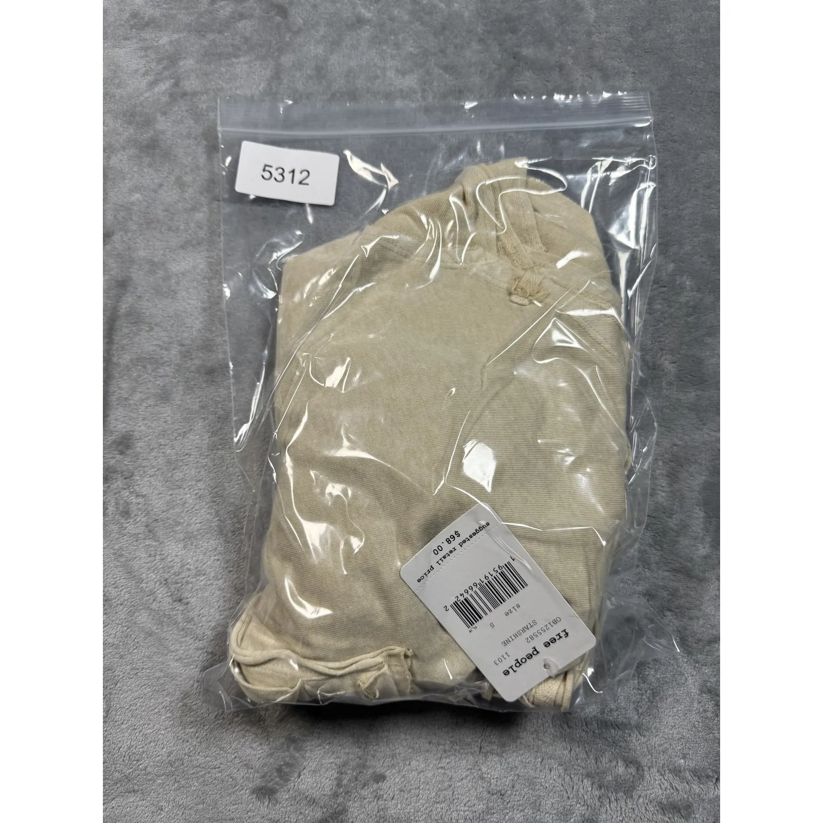 Free People‎ We The Free Shirt Womens Small Beige Starshine Henley Button Top - Image 14