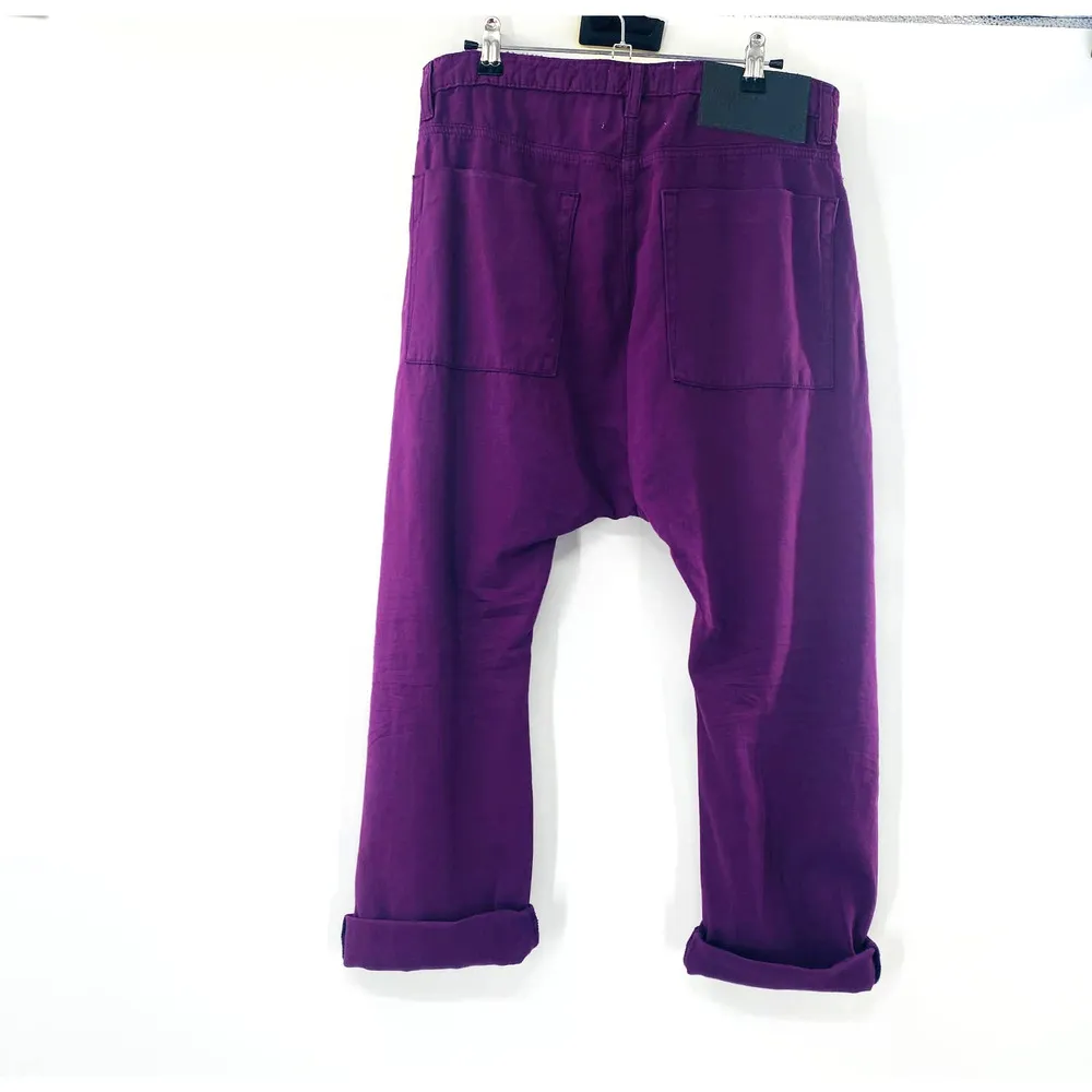 One Teaspoon Deep Purple Sinners Distressed Harem Jeans Size 25 NWT - Image 3