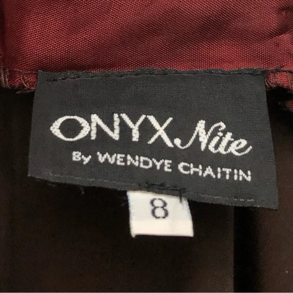 Vintage 90s ONYX Nite 8 Whimsigoth Velvet Maxi Evening Dress Velour Whimsygoth - Image 2