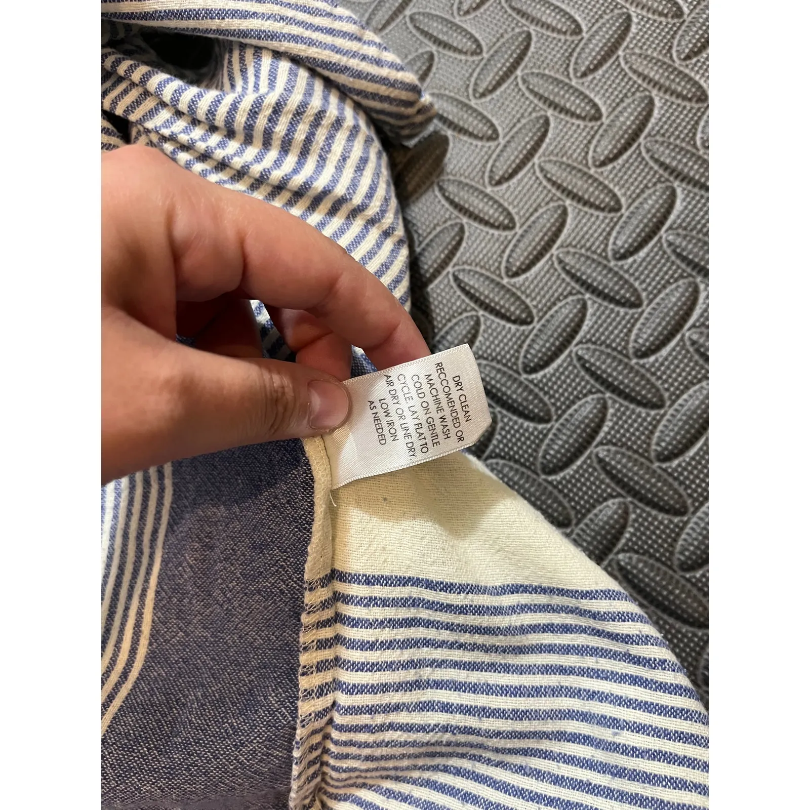 Apiece‎ Apart Turkanna Blue White Stripe Asymmetrical Skirt size 0 - Image 9