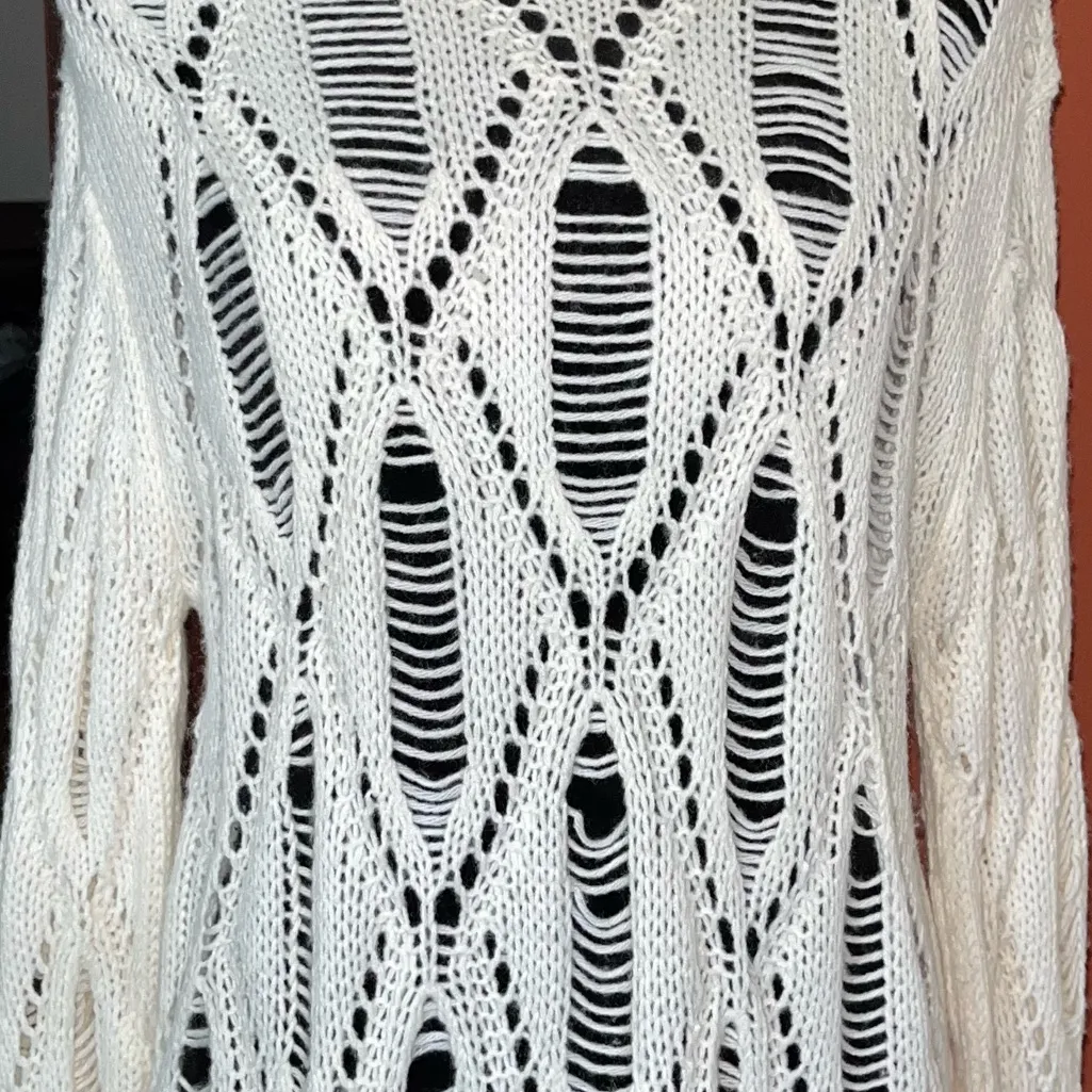 H&M “ripped” knit look sweater - Image 2