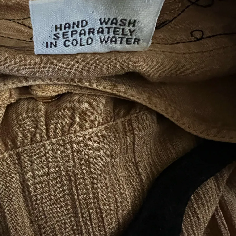 Vintage 3 piece Rayon Embroidered Floral Crinkle effect Skirt Set. Free Size. - Image 8