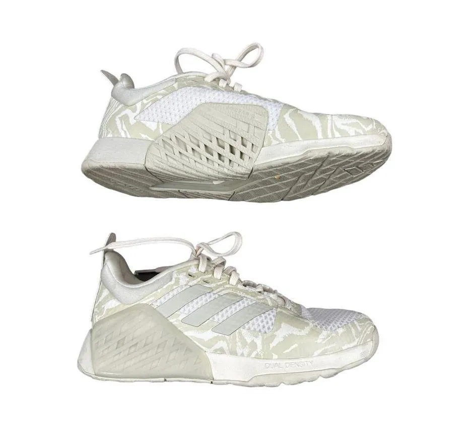 Adidas - Women's Dropset 2 Training Shoes in Beige White & Cream - Image 2