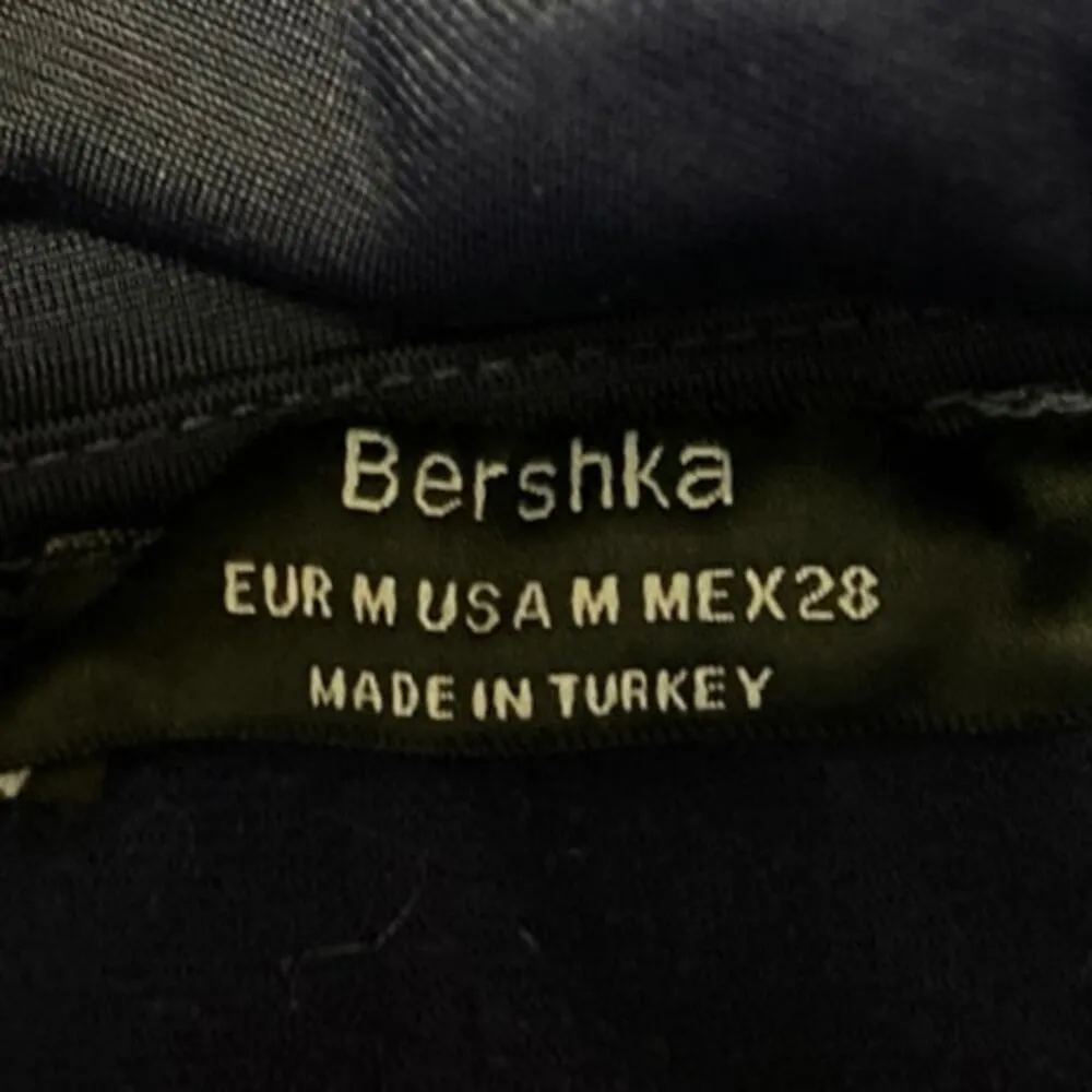 Bershka Women's Blue Button Long Sleeve Zip Up Activewear Bomber Jacket Top M - Image 4