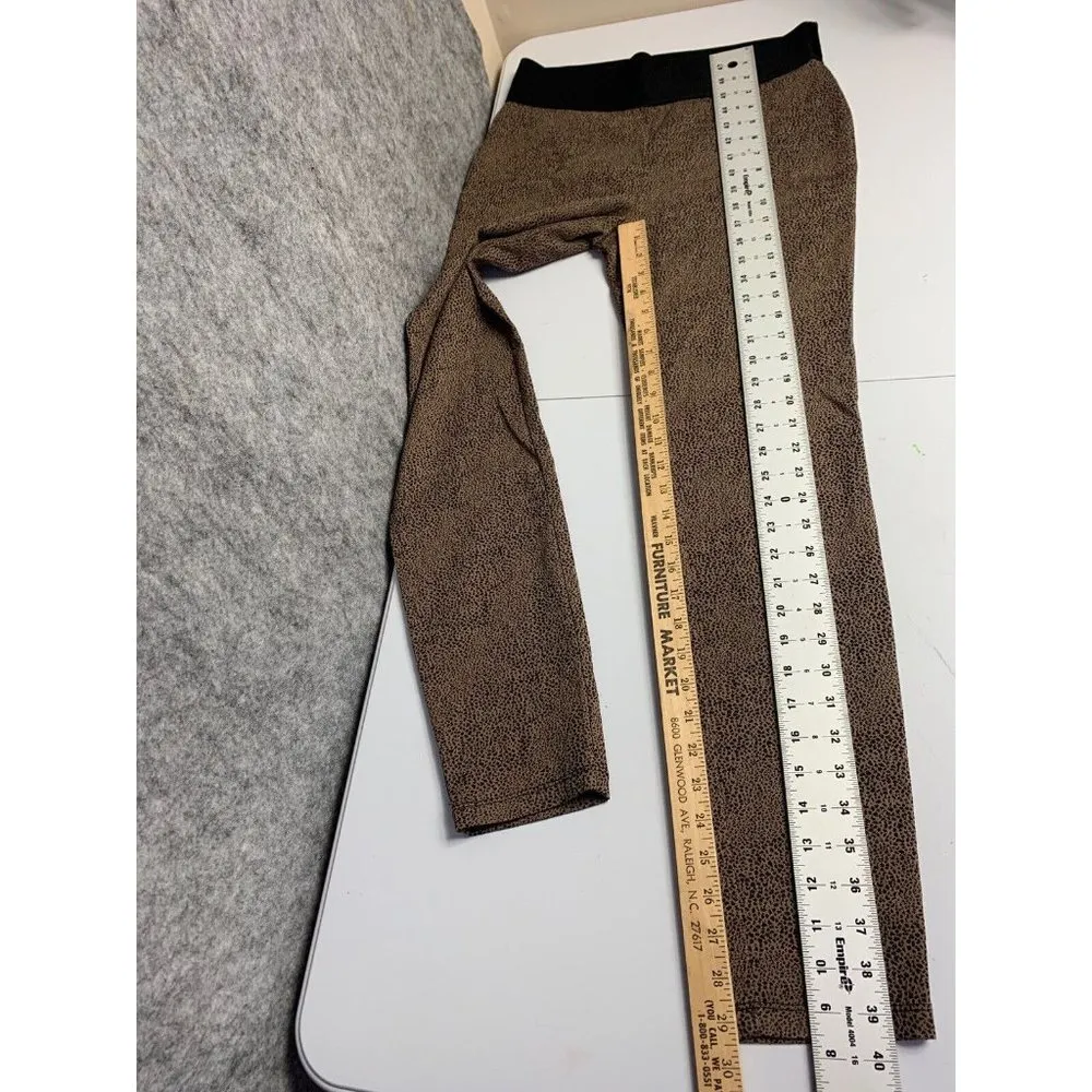 Soft Surroundings Small Legging Pants Animal Print Elastic Waist Sassy Brown 2.9 - Image 12