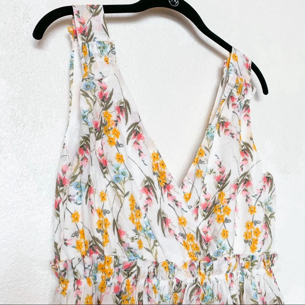 Revolve Line & Dot Fleur Floral Midi Dress Size Medium - Image 4