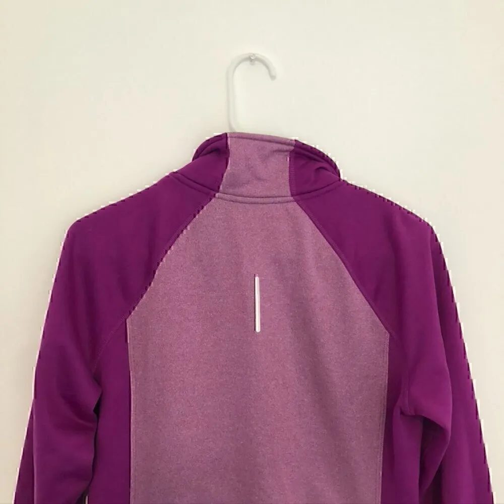 NIKE RUNNING Therma Fit Purple Colorblock Fleece Line Full Zip Sweatshirt Jacket - Image 10