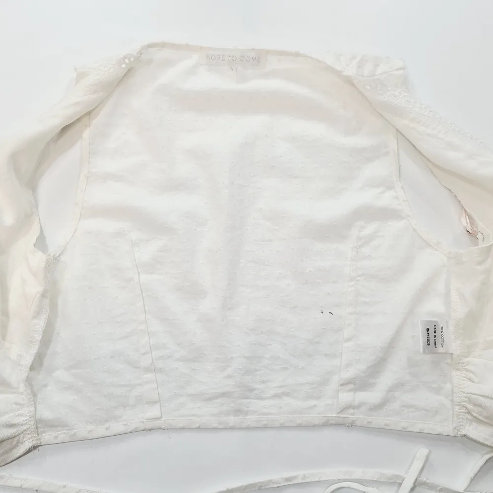 MORE TO COME Beatrice Deep V Top in White - Image 9