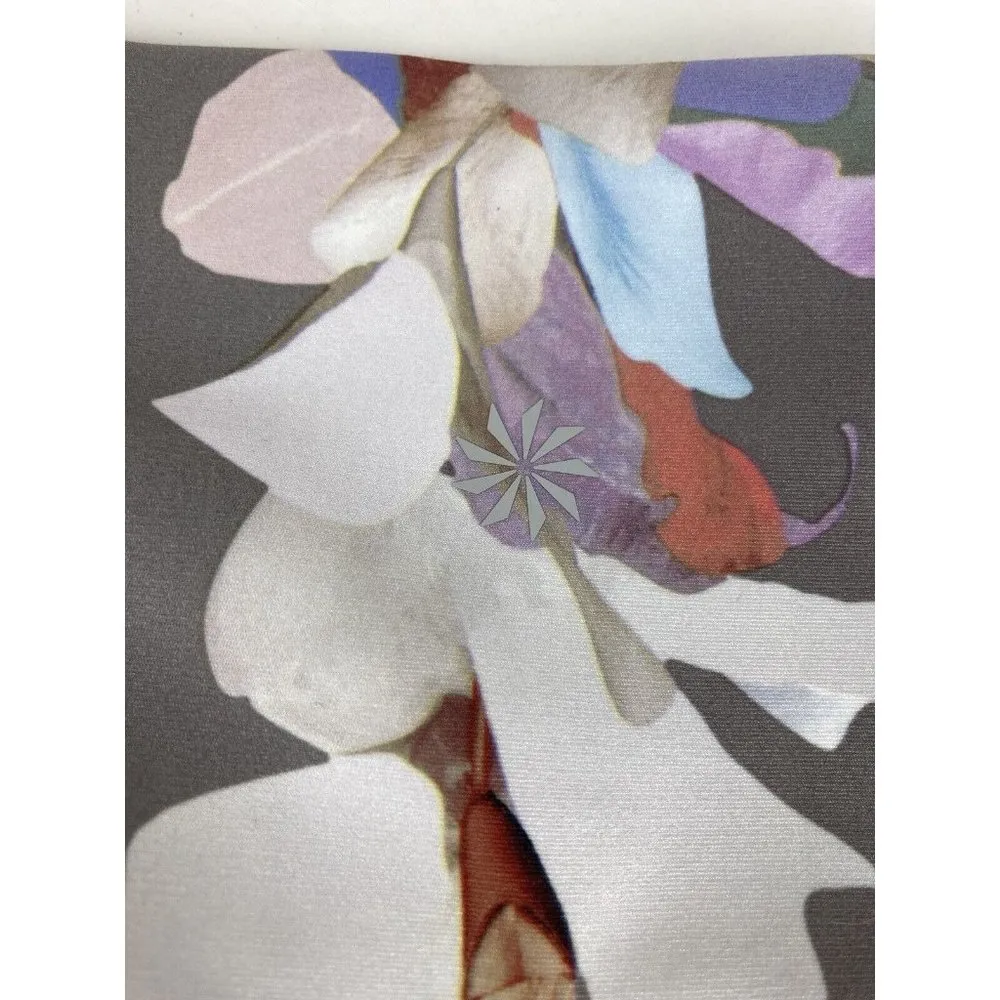 Athleta Elation Floral Legging Womens Med Gray Yoga Running Athletic Wear - Image 8